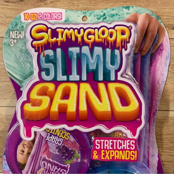 New! Slimygloop Slimy Sand Grape Berry Scented Slime Molding Sand Gloop Goop - Picture 2 of 6